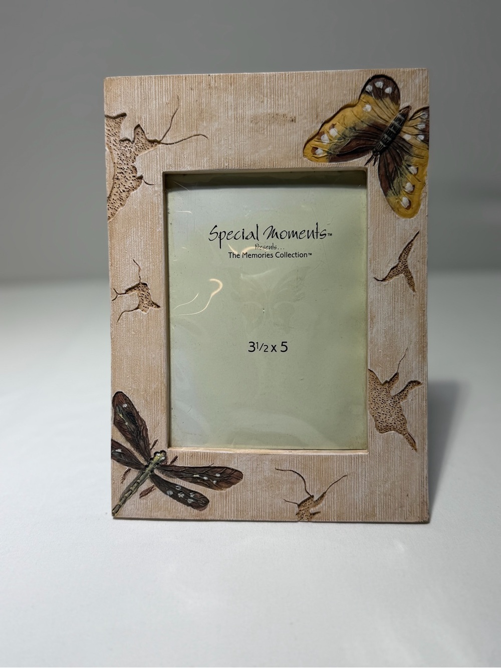 Special Moments Beige Frame with Butterfly & Dragonfly Accents